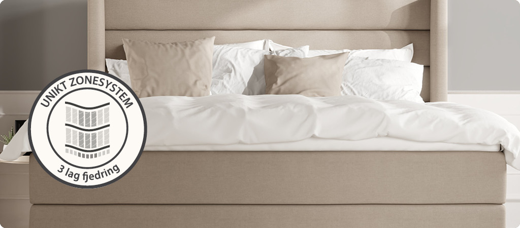 Tre lag zoner og fjedring